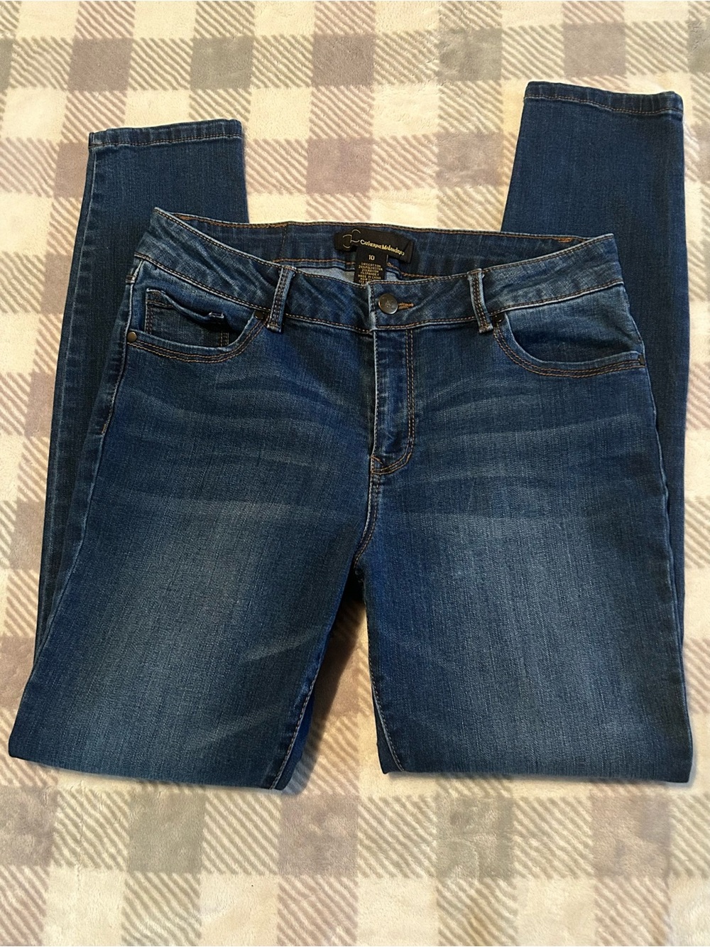 Catherine Malandrino Dark Blue Skinny Jeans size 10 excellent condition